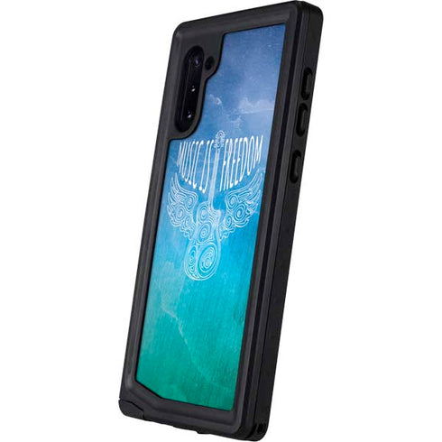 Music Is Freedom Galaxy Note 10 Waterproof Case