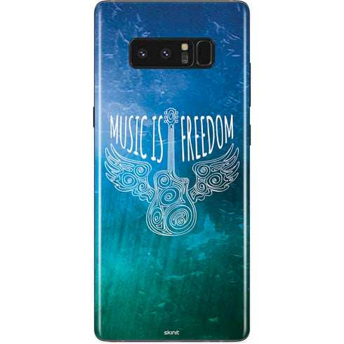 Music Is Freedom Galaxy Note 8 Skin
