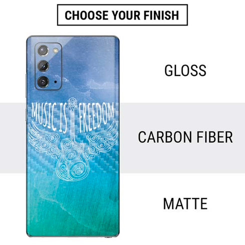 Music Is Freedom Galaxy Note20 5G Skin