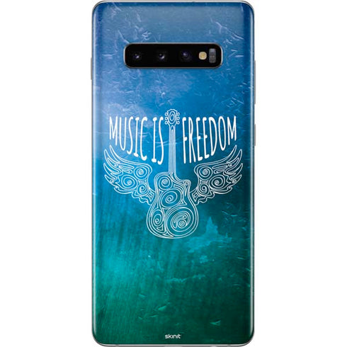 Music Is Freedom Galaxy S10 Plus Skin