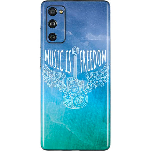 Music Is Freedom Galaxy S20 Fan Edition Skin