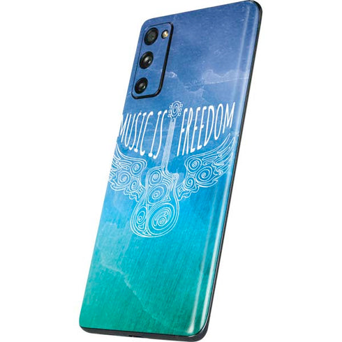 Music Is Freedom Galaxy S20 Fan Edition Skin