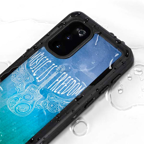 Music Is Freedom Galaxy S20 Waterproof Case