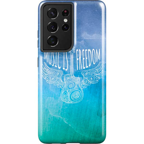 Music Is Freedom Galaxy S21 Ultra 5G Pro Case