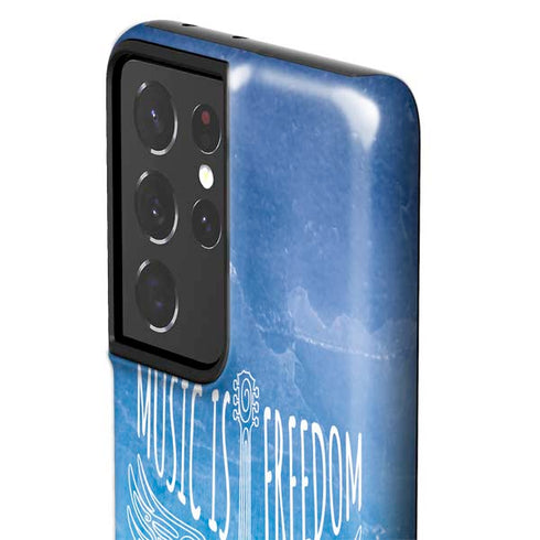 Music Is Freedom Galaxy S21 Ultra 5G Pro Case