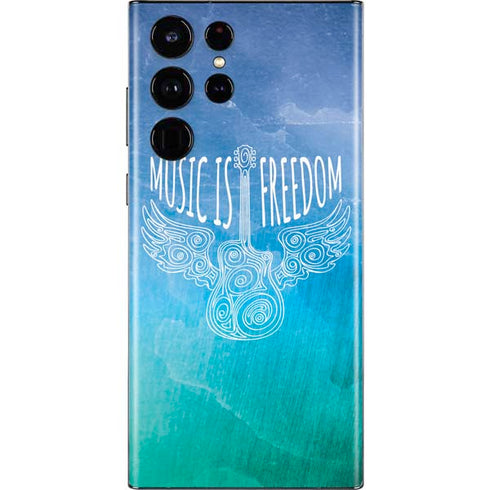 Music Is Freedom Galaxy S22 Ultra Skin