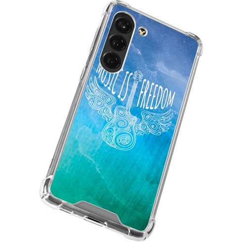Music Is Freedom Galaxy S23 Clear Case