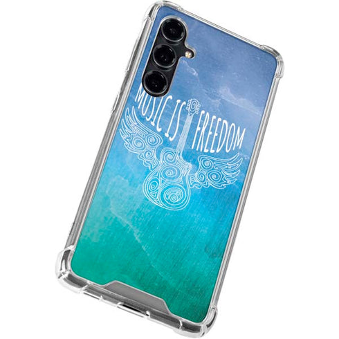 Music Is Freedom Galaxy S23 FE Clear Case