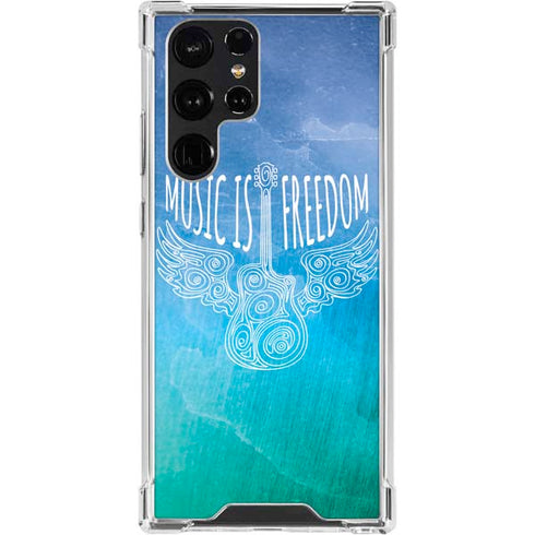 Music Is Freedom Galaxy S24 Ultra Clear Case
