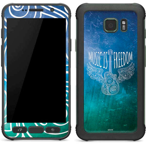 Music Is Freedom Galaxy S7 Active Skin