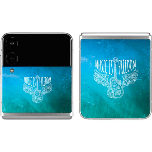 Music Is Freedom Galaxy Z Flip4 5G Skin