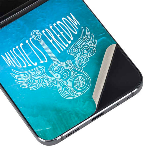 Music Is Freedom Galaxy Z Flip5 5G Skin
