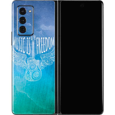 Music Is Freedom Galaxy Z Fold2 5G Skin