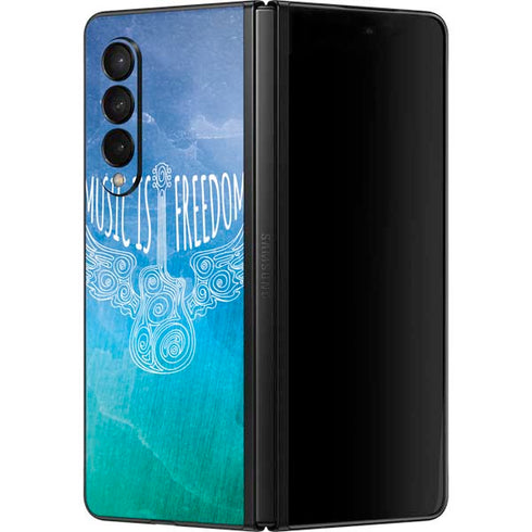 Music Is Freedom Galaxy Z Fold3 5G Skin