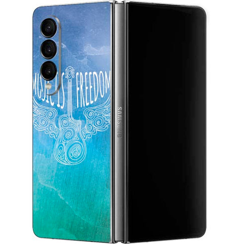 Music Is Freedom Galaxy Z Fold4 5G Skin