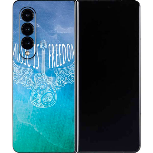 Music Is Freedom Galaxy Z Fold4 5G Skin