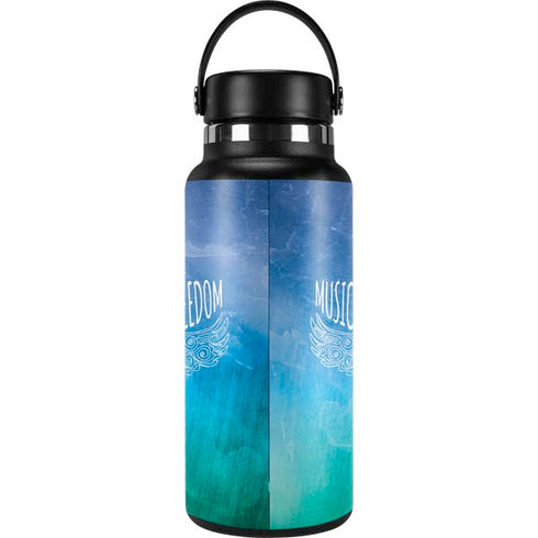 Music Is Freedom Hydro Flask 32oz Wide Mouth Skin