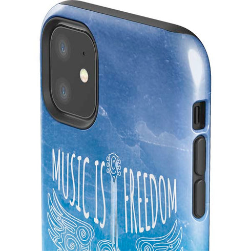 Music Is Freedom iPhone 11 Impact Case