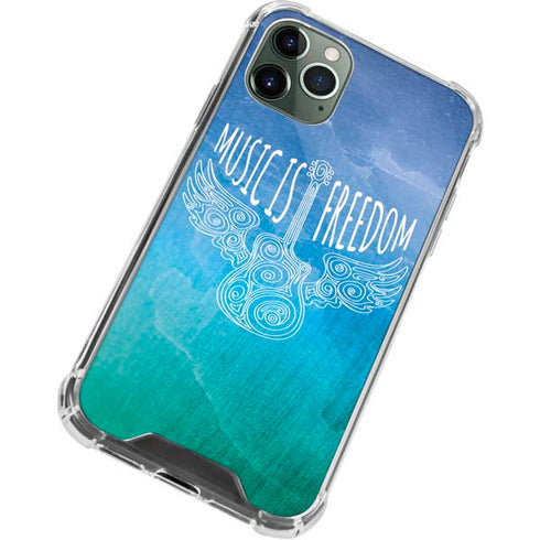 Music Is Freedom iPhone 11 Pro Max Clear Case