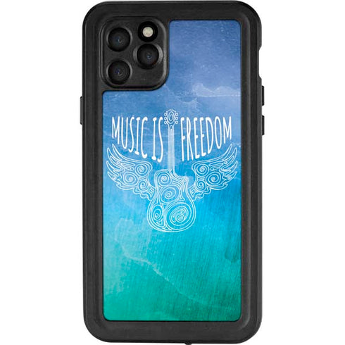 Music Is Freedom iPhone 11 Pro Waterproof Case