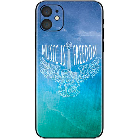 Music Is Freedom iPhone 11 Skin