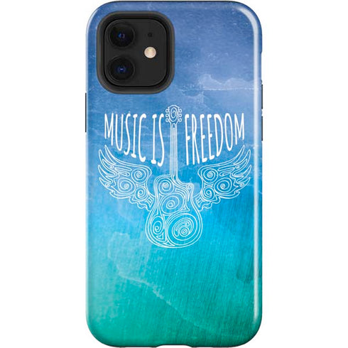 Music Is Freedom iPhone 12 Impact Case
