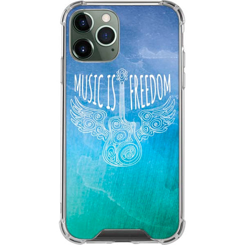 Music Is Freedom iPhone 12 Pro Clear Case