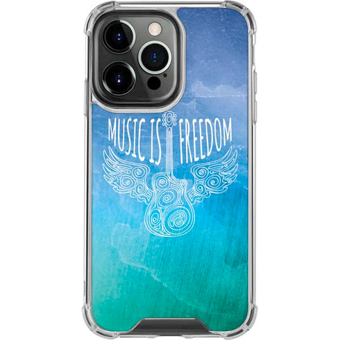 Music Is Freedom iPhone 13 Pro Clear Case