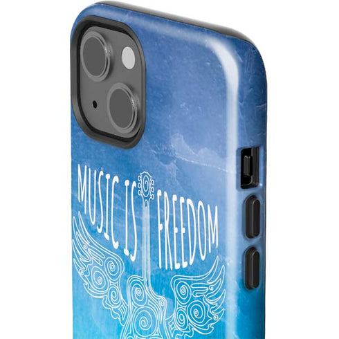 Music Is Freedom iPhone 14 Impact Case