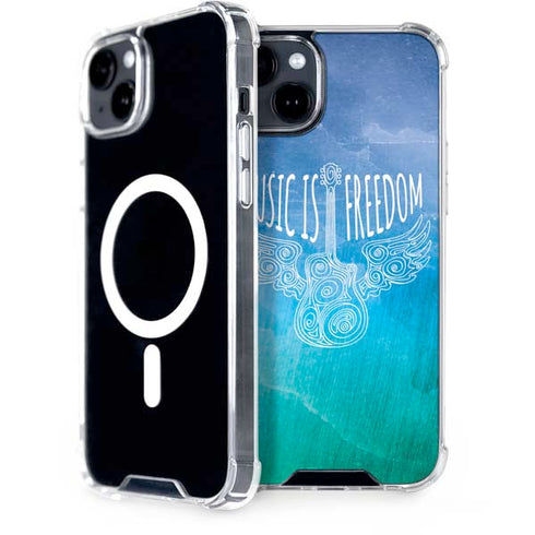 Music Is Freedom iPhone 15 Plus MagSafe Case