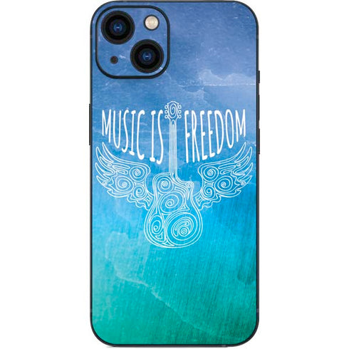 Music Is Freedom iPhone 14 Plus Skin