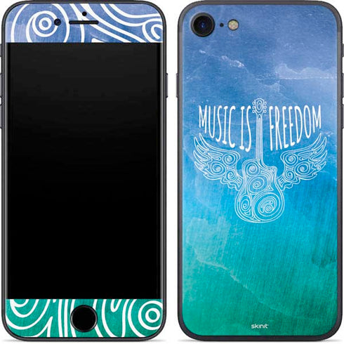 Music Is Freedom iPhone 8 Skin