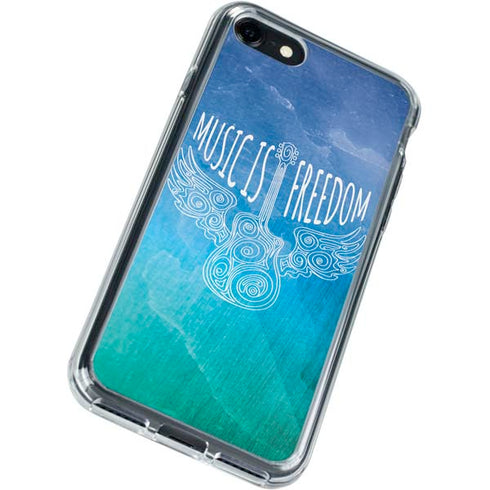 Music Is Freedom iPhone SE (2nd & 3rd Gen) Clear Case