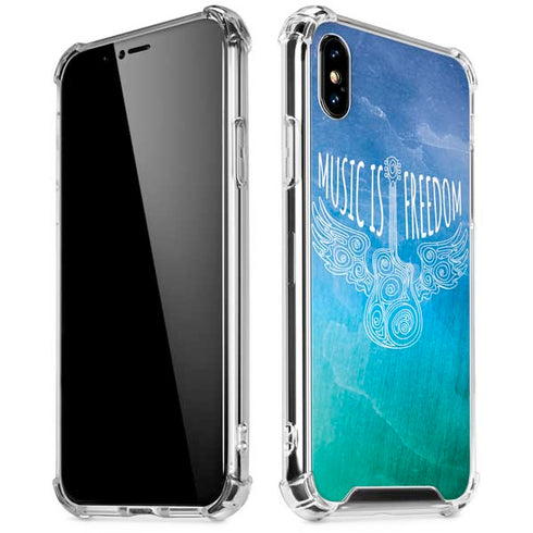 Music Is Freedom iPhone XS Max Clear Case
