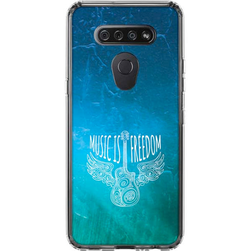 Music Is Freedom LG K51/Q51 Clear Case