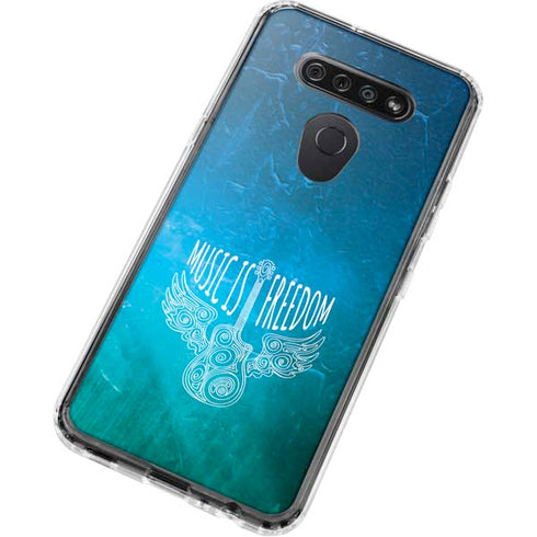 Music Is Freedom LG K51/Q51 Clear Case