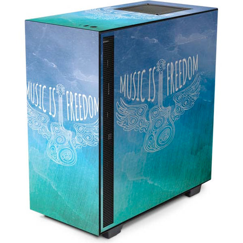 Music Is Freedom NZXT H510 Compact ATX Mid-Tower Case Skin