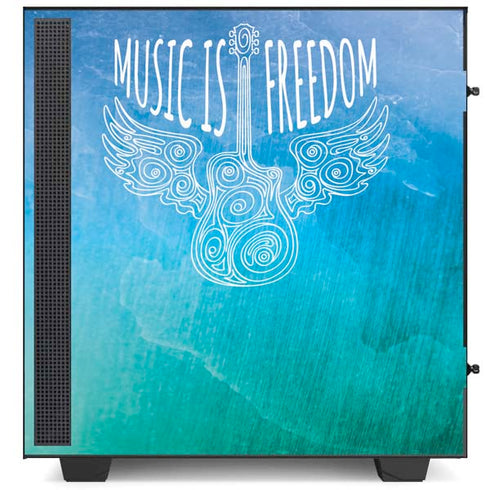 Music Is Freedom NZXT H510 Compact ATX Mid-Tower Case Skin