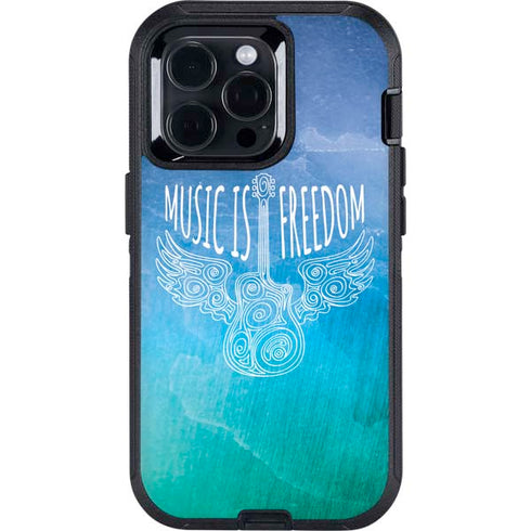 Music Is Freedom Otterbox Defender iPhone Skin