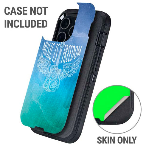 Music Is Freedom Otterbox Defender iPhone Skin
