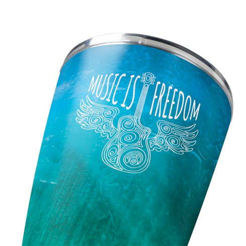 Music Is Freedom Yeti 20oz Tumbler Skin