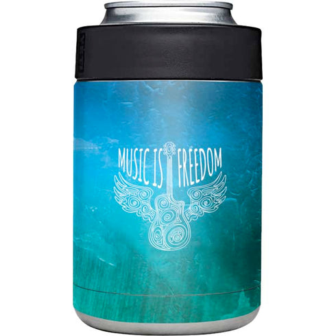 Music Is Freedom Yeti Colster Can Insulator Skin
