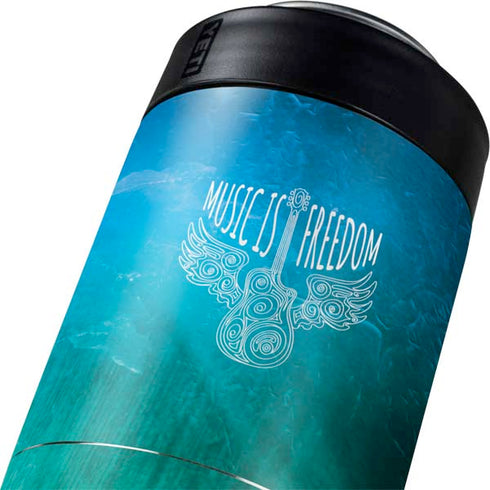 Music Is Freedom Yeti Colster Can Insulator Skin