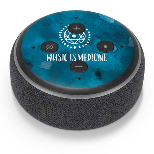 Music is Medicine Amazon Echo Dot Skin