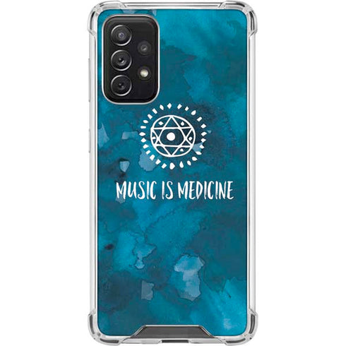 Music is Medicine Galaxy A72 5G Clear Case