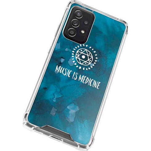 Music is Medicine Galaxy A72 5G Clear Case