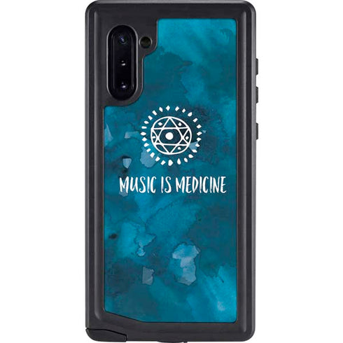 Music is Medicine Galaxy Note 10 Waterproof Case