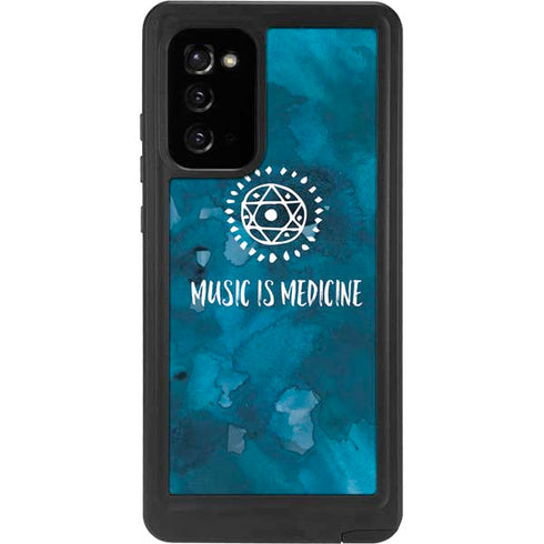 Music is Medicine Galaxy Note20 5G Waterproof Case