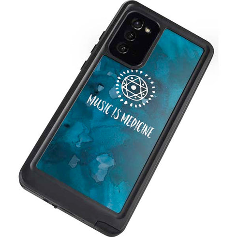 Music is Medicine Galaxy Note20 5G Waterproof Case