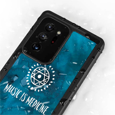 Music is Medicine Galaxy Note20 Ultra 5G Waterproof Case